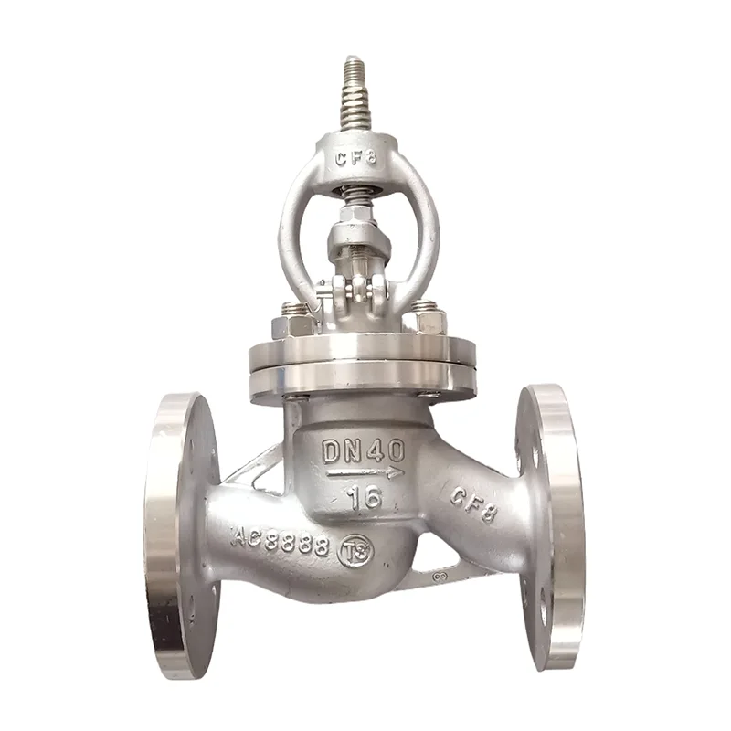 ដែកអ៊ីណុក 304 Flanged Globe Valve